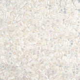 Delica 11/0 RD #0202 White Pearl AB 5.2g Vial